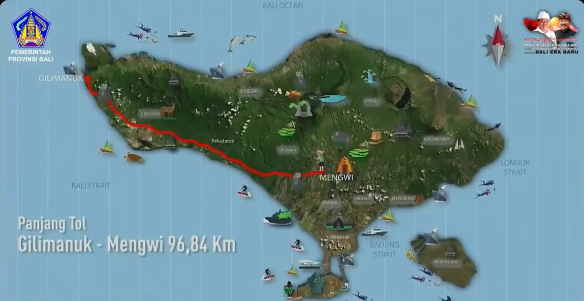 Proyek Tol Gilimanuk-Mengwi Ditargetkan Mulai Konstruksi September 2024. (Foto Pemprov Bali)