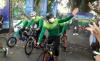 Menteri Pariwisata dan Ekonomi Kreatif Sandiaga Salahuddin Uno ikut serta dalam ajang gowes Hidup Sehat Series Borobudur. (Foto: Kemenparekraf)
