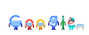Google mengingatkan masyarakat untuk mendapatkan vaksin melalui Doodle interaktif yang muncul pada hari ini, Selasa (22/6/2021). (Foto: Istimewa)