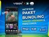 Platform streaming Vision+, mengumumkan kolaborasinya dengan XL Axiata melalui paket bundling. (Foto: Vision+)