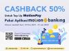 Asik, Top Up MotionPay di MotionBanking Dapat Cashback 50 Persen (FOTO: MNC Media)