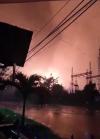 Kilang Cilacap Pertamina Kembali Terbakar! (FOTO:Screenshot/Twitter Bagus Hermawan)