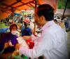 Jokowi Bagi-bagi BLT Rp300.000 di Pasar Angso Duo Jambi (FOTO: MNC Media)