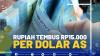 Rupiah Tembus Rp15.000 per Dolar AS,(SUMBER: IDX CHANNEL)
