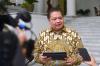 Menko Perekonomian Airlangga menuturkan, ada sejumlah hal yang disampaikan Presiden Jokowi kepada perwakilan IMF.