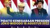 Pidato Kenegaraan Presiden Joko Widodo 16 Agustus 2022.(SUMBER : IDX CHANNEL)