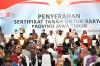 Bagikan 3.000 Sertifikat Tanah di Sidoarjo, Jokowi: Silahkan Pinjam ke Bank (FOTO: MNC Media)