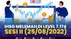 IHSG Melemah di Level 7.174, Sesi II (25/08/2022).(SUMBER : IDX CHANNEL)
