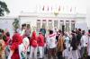 Presiden Jokowi Resmi Lepas Kirab Merah Putih dari Istana Merdeka . (Foto: Biro Pers Setpres)