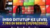 IHSG Ditutup ke Level 7.153 di Sesi II (01/09/2022),(Sumber: IDX CHANNEL)