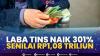 Laba TINS Naik 301% Senilai Rp1,08 Triliun.(SUMBER : IDX CHANNEL)