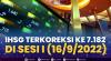 IHSG Terkoreksi ke 7.182, di Sesi I (16/9/2022). (SUMBER : IDX CHANNEL)