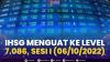 IHSG Menguat ke Level 7.086, Sesi I (06/10/2022),(Sumber: IDX CHANNEL)