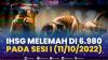 IHSG Melemah di 6.980, di Sesi I (11/10/2022). (SUMBER : IDX CHANNEL)