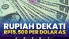 Rupiah Dekati Rp15.500 Per Dolar AS. (Sumber : IDXChannel)