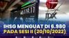 IHSG Menguat di 6.980, Pada Sesi II (20/10/2022). (Sumber : IDXChannel)