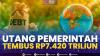 Utang Pemerintah Tembus Rp7.420 Triliun. (Sumber : IDXChannel)