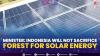 Minister: Indonesia Will Not Sacrifice Forest for Solar Energy,(Sumber: IDX CHANNEL)