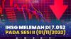 IHSG Melemah di 7.052, Pada Sesi II (01/11/2022). (Sumber : IDXChannel)