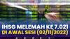 IHSG Melemah ke 7.021, di Awal Sesi (02/11/2022),(Sumber: IDX CHANNEL)