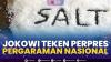 Jokowi Teken Perpres Pergaraman Nasional. (Sumber : IDXChannel)