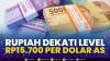 Rupiah Dekati Level Rp15.700 Per Dolar AS. (Sumber : IDXChannel)