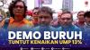 Demo Buruh Tuntut Kenaikan UMP 13%. (Sumber : IDXChannel)