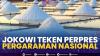 Jokowi Teken Perpres Pergaraman Nasional,(Sumber: IDX CHANNEL)