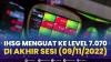 IHSG Menguat ke Level 7.070, di Akhir Sesi (09/11/2022),(Sumber: IDX CHANNEL)