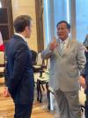 Prabowo Dampingi Jokowi Bertemu Presiden Prancis, Bahas Alutsista hingga Teknologi. (Foto: MNC Media)