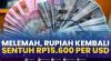 Melemah, Rupiah Kembali Sentuh Rp15.600 per USD,(Sumber: IDX CHANNEL)