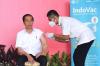 Jokowi Booster Pakai IndoVac, Vaksin BUMN Terbukti Aman dan Halal (Foto: MNC Media)