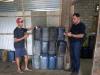 Polisi Sita 770 Liter Solar Subsidi dari Pelaku Penimbunan BBM di Sumsel. (Foto: Dede Febriansyah)