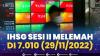 IHSG Sesi II Melemah di 7.010 (29/11/2022). (Sumber : IDXChannel)