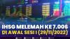 IHSG Melemah ke 7.006, di Awal Sesi I (29/11/2022),(Sumber: IDX CHANNEL)