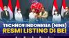 Techno9 Indonesia (NINE) Resmi Listing di BEI. (Sumber : IDXChannel)