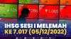 IHSG Sesi I Melemah ke 7.017 (05/12/2022). (Sumber : IDXChannel)