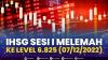 IHSG Sesi I Melemah ke Level 6.825 (07/12/2022). (Sumber : IDXChannel)