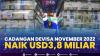 Cadangan Devisa November 2022 Naik USD3,8 Miliar. (Sumber : IDXChannel)