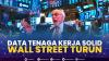 Data Tenaga Kerja Solid, Wall Street Turun.(Sumber : IDXChannel)