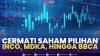Cermati Saham Pilihan: INCO, MDKA, Hingga BBCA. (Sumber : IDXChannel)