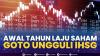 Awal Tahun Laju Saham GOTO Ungguli IHSG. (Sumber : IDXChannel)