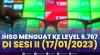 IHSG Menguat ke Level 6.767, di Sesi II (17/01/2023),(Sumber: IDX CHANNEL)