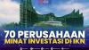 70 Perusahaan Minat Investasi di IKN. (Sumber : IDXChannel)