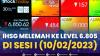 IHSG Melemah ke Level 6.805, di Sesi I (10/02/2023),(Sumber: IDX CHANNEL)