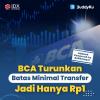 BCA Turunkan Batas Minimal Transfer Jadi Hanya Rp1, Adakah Pengaruh ke Sahamnya?