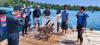 Jaga Ekosistem Laut, Bukit Asam Tanam 160 Bibit Terumbu Karang di Pulau Pahawang. (Foto: PTBA/Adv)