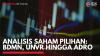 Analisis Saham Pilihan: BDMN, UNVR Hingga ADRO,(Sumber: IDX CHANNEL)