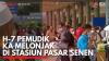 H-7 Pemudik KA Melonjak di Stasiun Pasar Senen,(Sumber: IDX CHANNEL)