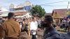 Jokowi Tiba di Pasar Natar Lampung, Disambut Antusias Warga. (Foto: Ira/MNC Media)